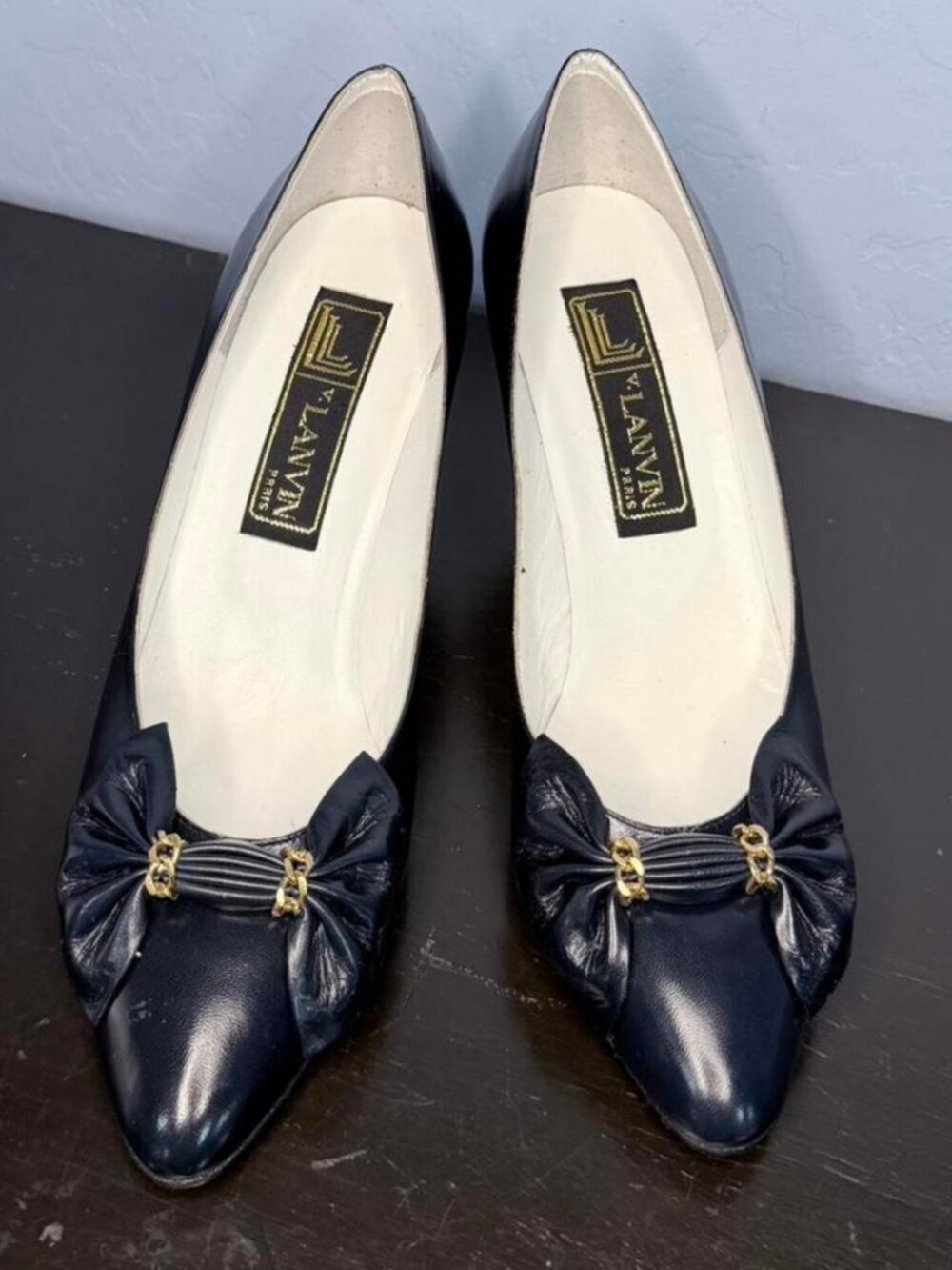 Lanvin Women's Navy and Black Courts